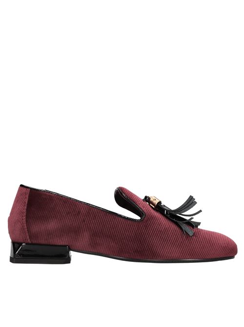 Mocassini in tessuto LORENZO MARI | CALLA 10 VELLUTO/VERN.BORDEAUX